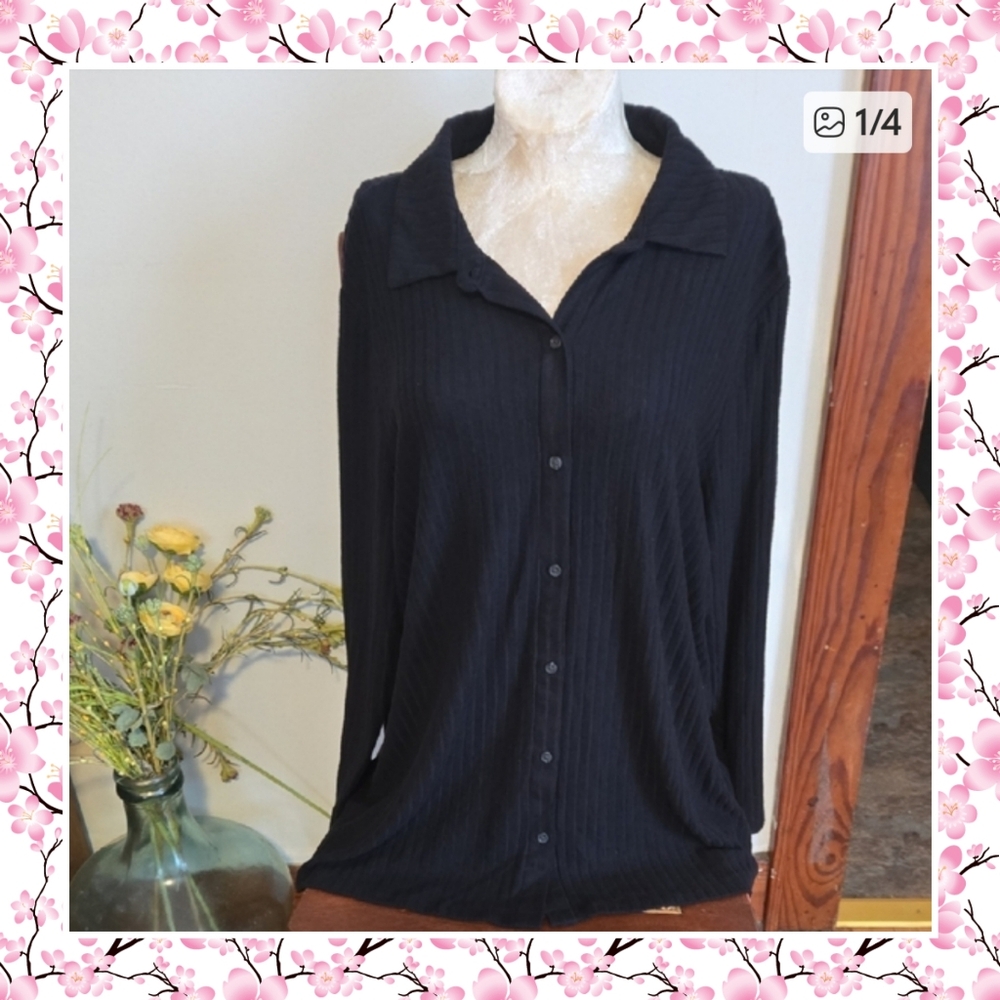 Nwt Love Ryan Knit Buttondown Size 2x